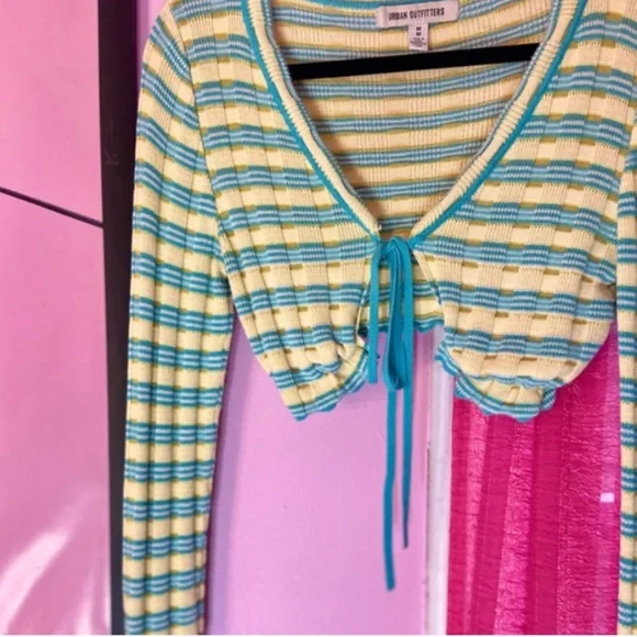 Urban Outfitters Y2K Style Fall Shrug Long Sleeve Knit Sweater Women’s Medium - Picture 2 of 6